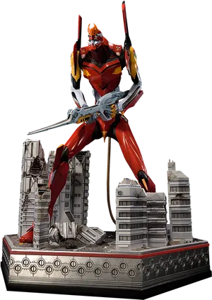 Evangelion Unit01 Statue PNG Image