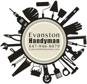 Evanston Handyman Service Advertisement PNG Image