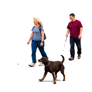 Evening Dog Walk Png Aqw71 PNG Image