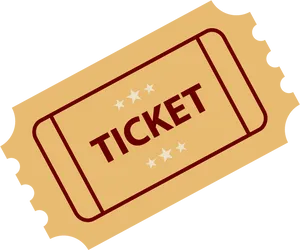 Event Admission Ticket Illustration PNG Image