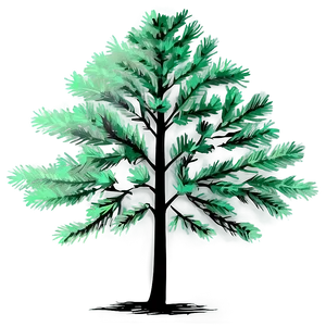 Evergreen Tree Silhouette Png 70 PNG Image