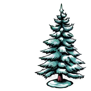 Evergreen Tree Sketch Png Ron46 PNG Image