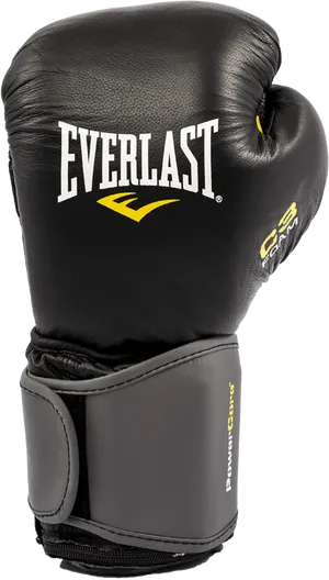 Everlast Boxing Glove Black PNG Image