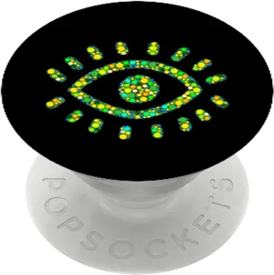 Evil Eye Pop Socket Design PNG Image