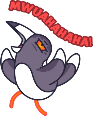 Evil Laugh Shark Sticker PNG Image