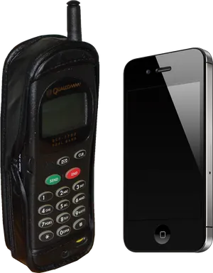 Evolutionof Mobile Phones PNG Image