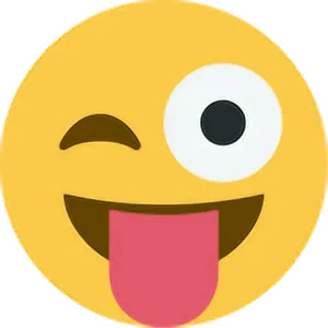 Excited Winking Emoji PNG Image