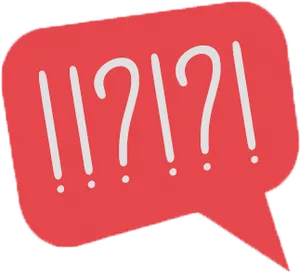 Exclamation Question Mark Bubble PNG Image