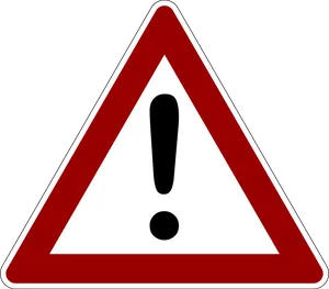 Exclamation Warning Sign PNG Image