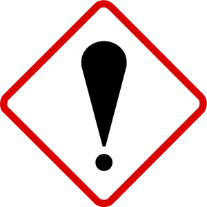 Exclamation Warning Sign PNG Image