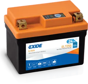 Exide Lithium Ion Motorbike Battery PNG Image