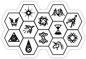 Exo Kpop Hexagonal Symbols PNG Image