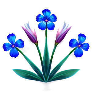 Exotic Blue Flower Png 68 PNG Image