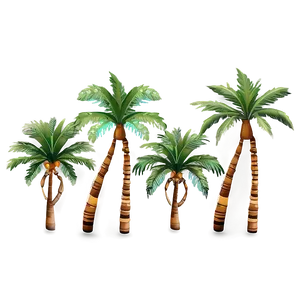 Exotic Island Palms Png Ytj20 PNG Image