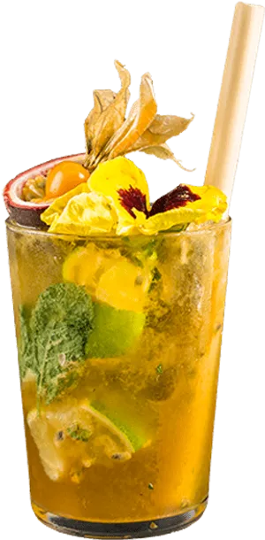 Exotic Mojito Cocktail PNG Image