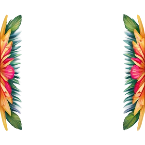 Exotic Paradise Border Png Jmp18 PNG Image