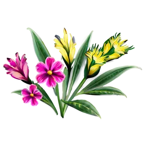 Exotic Yellow Flowers Png 23 PNG Image