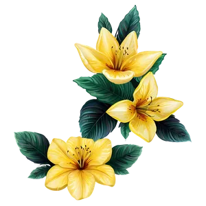 Exotic Yellow Flowers Png 74 PNG Image