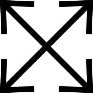 Expand Arrow Icon Black Background PNG Image