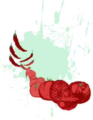 Exploding Tomato Ketchup Splash PNG Image