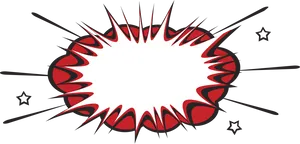 Explosive Comic Bubble PNG Image