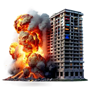 Explosive Damage Building Png 19 PNG Image