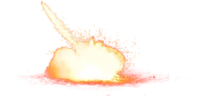 Explosive Fireand Smokeat Night PNG Image