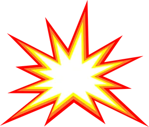 Explosive Starburst Graphic PNG Image