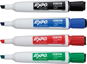 Expo Dry Erase Markers Set PNG Image