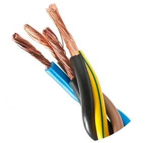 Exposed Copper Electrical Wires PNG Image