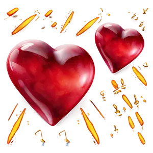 Expressive Red Heart Emoji Png 80 PNG Image