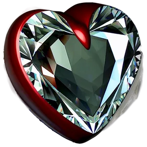 Exquisite Diamond Heart Detail Png Jmc PNG Image