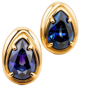 Exquisite Gold Gemstone Earrings Png 57 PNG Image