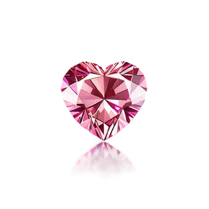 Exquisite Pink Diamond Heart Picture Png Ksf PNG Image