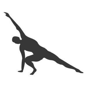 Extended_ Triangle_ Pose_ Silhouette PNG Image