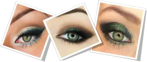 Eye Makeup Trends Showcase PNG Image