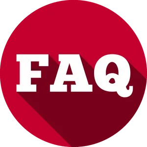F A Q Red Circle Icon PNG