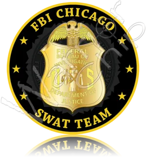 F B I Chicago S W A T Team Badge PNG Image