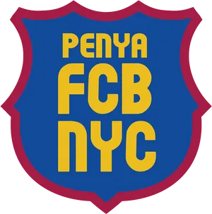 F C Barcelona N Y C Supporters Club Logo PNG Image