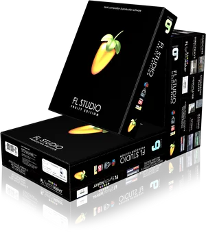 F L_ Studio_ Fruity_ Edition_ Boxes PNG Image