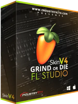 F L Studio Grindor Die Skin V4 Box Art PNG Image