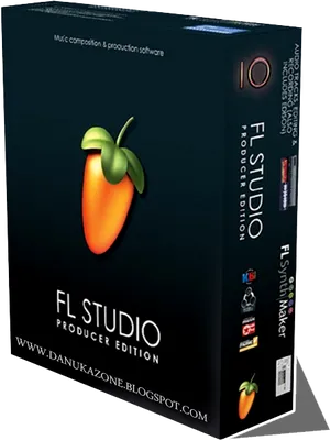 F L Studio Producer Edition Software Box PNG Image