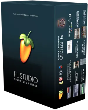 F L Studio Signature Bundle Box PNG Image