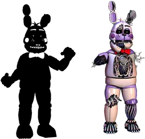 F N A F Bonnie Animatronic Revealed PNG Image