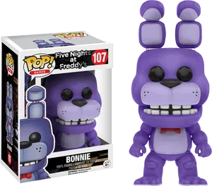 F N A F Bonnie Funko Pop Figure107 PNG Image