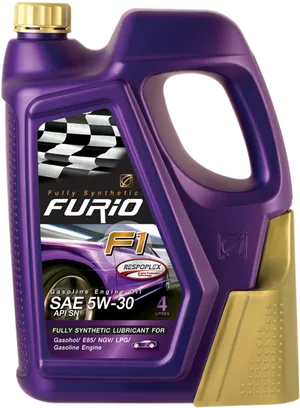 F1 Synthetic Engine Oil5 W30 PNG Image