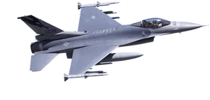 F16_ Fighting_ Falcon_ In_ Flight PNG Image