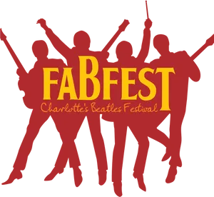 Fab Fest Charlottes Beatles Festival Graphic PNG Image