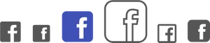 Facebook App Icons Array PNG Image