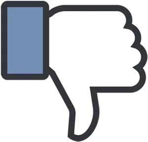 Facebook Dislike Thumb Down PNG Image